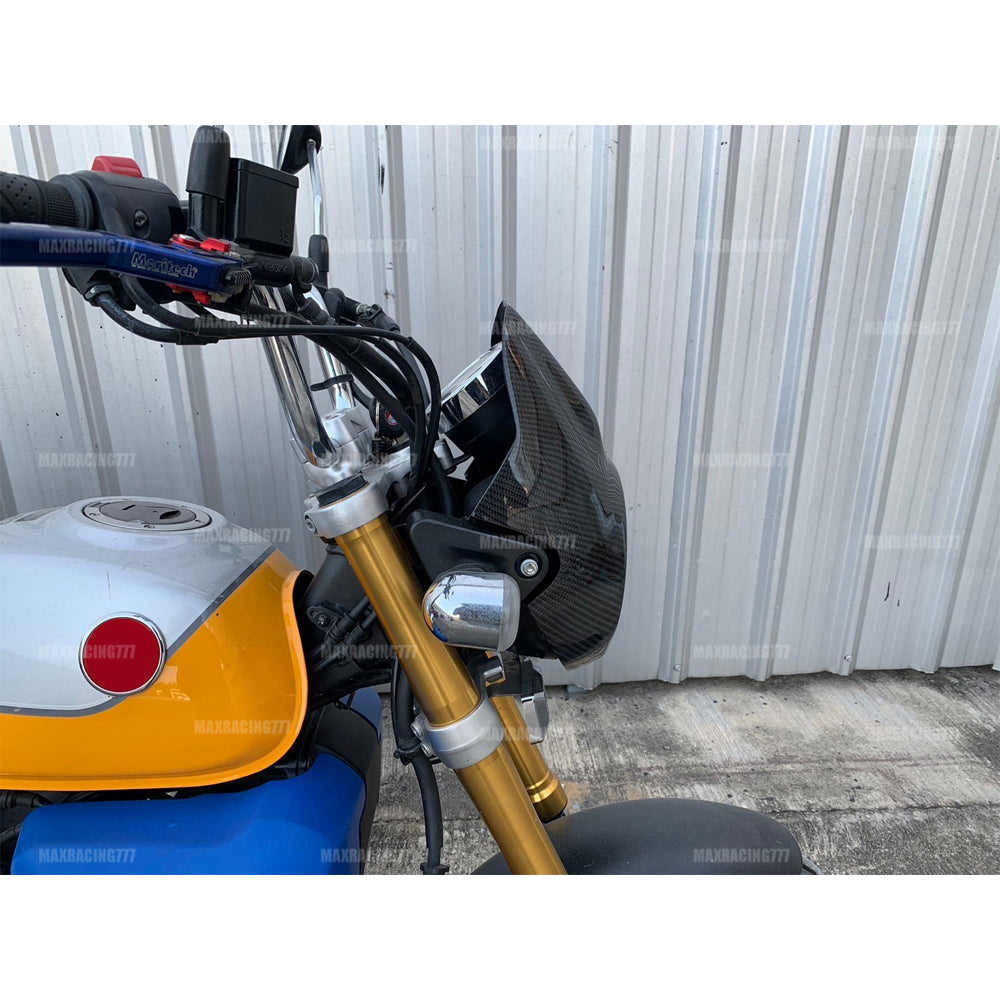 Carbon Headlight Cover Windscreen Windshield FIT FOR Honda Monkey Z125 2018-2025