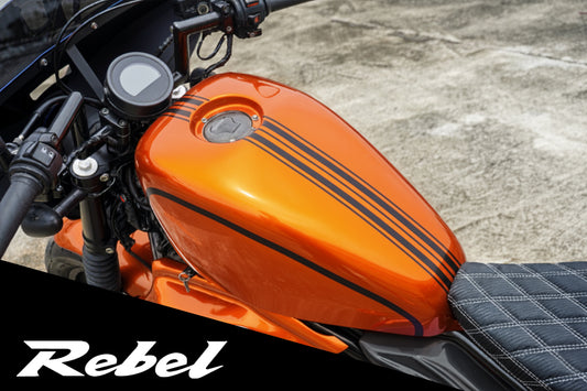 COVER FUEL OIL TANK ORANGE V.11 FOR HONDA REBEL CMX 300&500 2017-2025