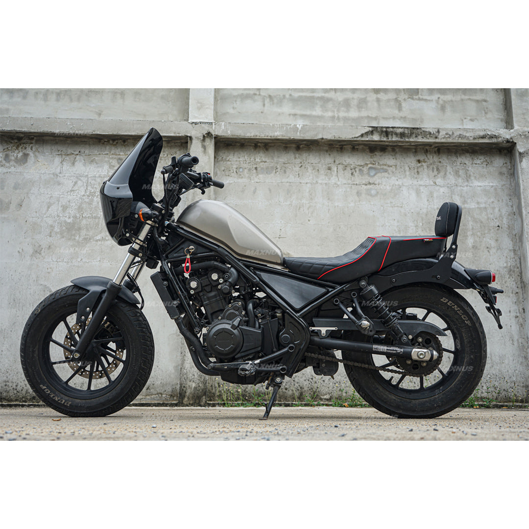 SEAT DOUBLE SADDLE DUAL DRIVER SEATS PAD CUSHION V.8 FOR HONDA REBEL CMX 300&500 2017-2025