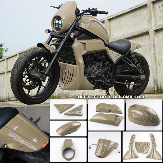 FULL SET OF 7 PIECES BROWN FIT FOR HONDA REBEL CMX 1100 2020-2025