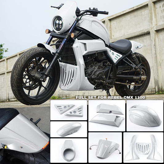 FULL SET OF 7 PIECES WHITE FIT FOR HONDA REBEL CMX 1100 2020-2025