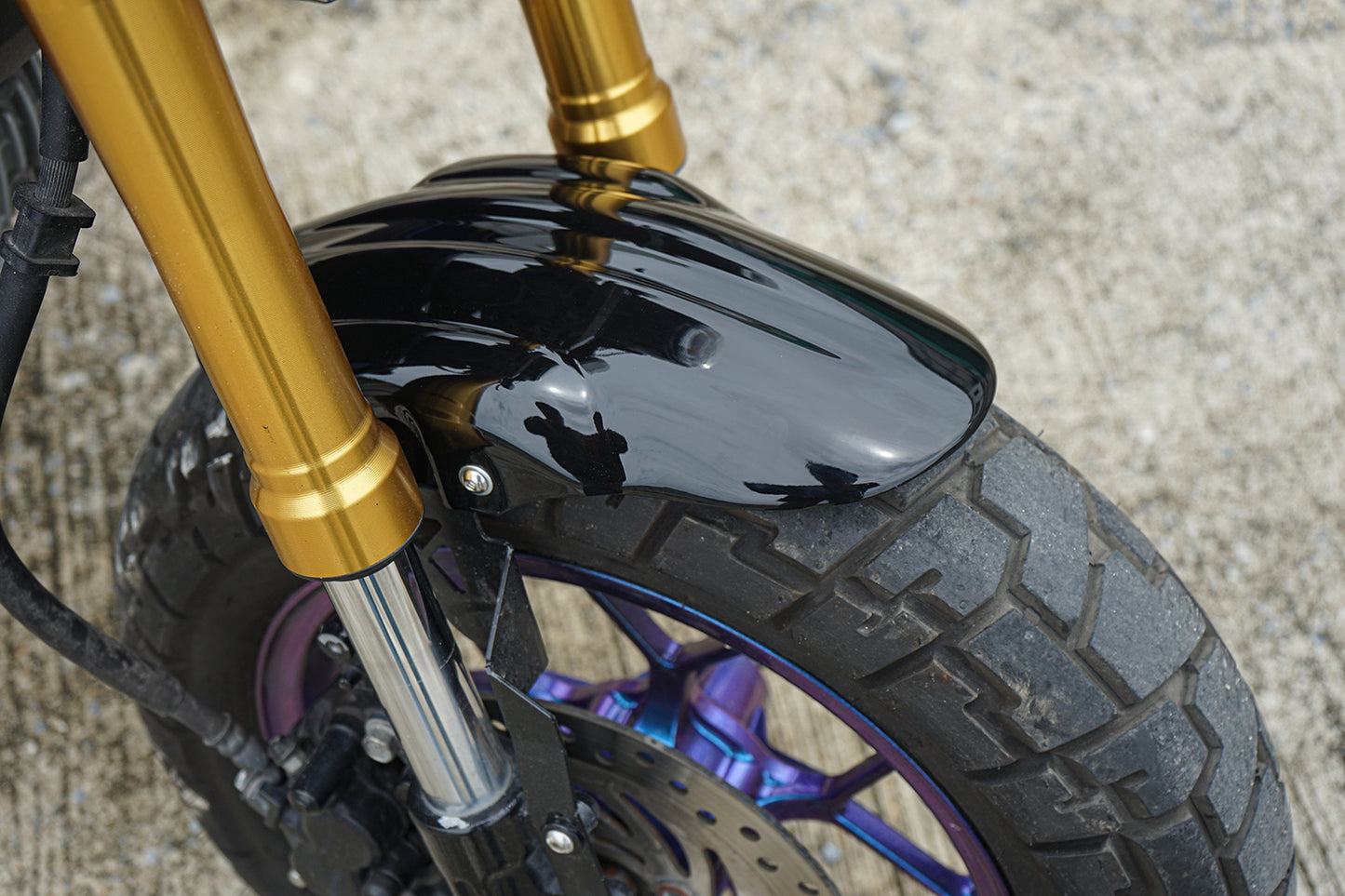 FRONT FENDERS MUDGUARD GLOSS BLACK FIT FOR HONDA GROM 125 2020 - 2025