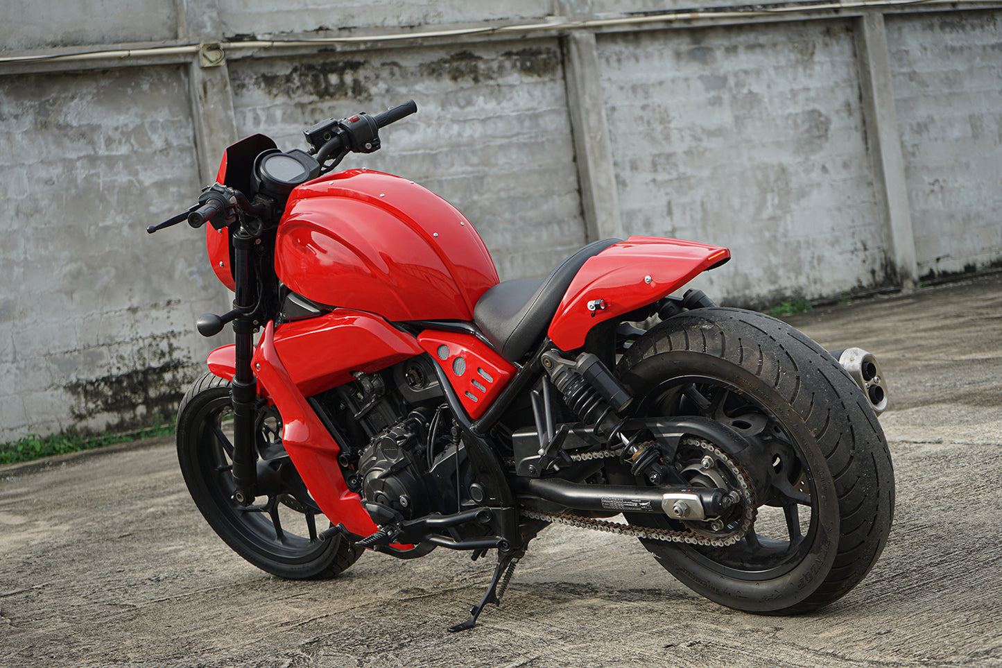 REAR FENDER FAIRING MUD GUARD LED RED FOR HONDA REBEL CMX 1100 2021-2025