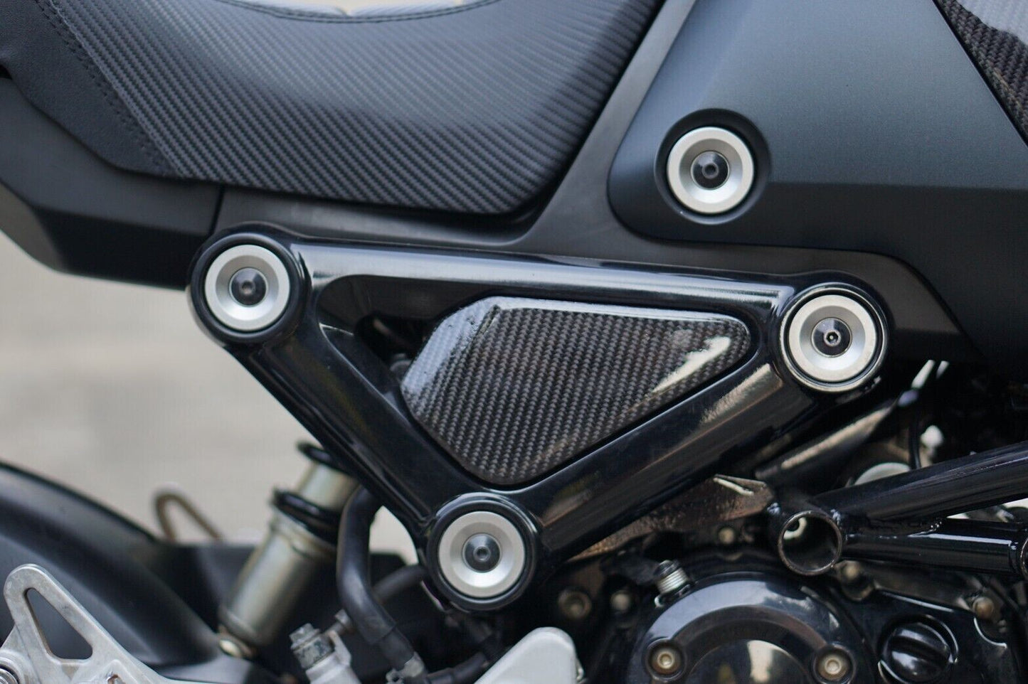 SET OF 11 PIECE FRAME BODY COVER SIDE UPPER PANEL CARBON FIBER FOR HONDA NEW GROM 2021-2024