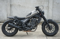 Black Slip-On Exhaust System Muffler Pipe Honda Rebel 300 2017-2025