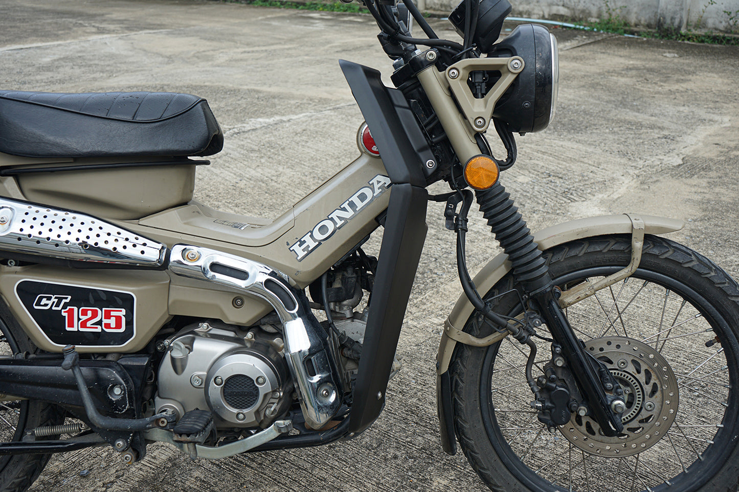 Honda CT125 Trail 125 Side Wind Guards (2020-2025) - ABS Plastic Matte Black