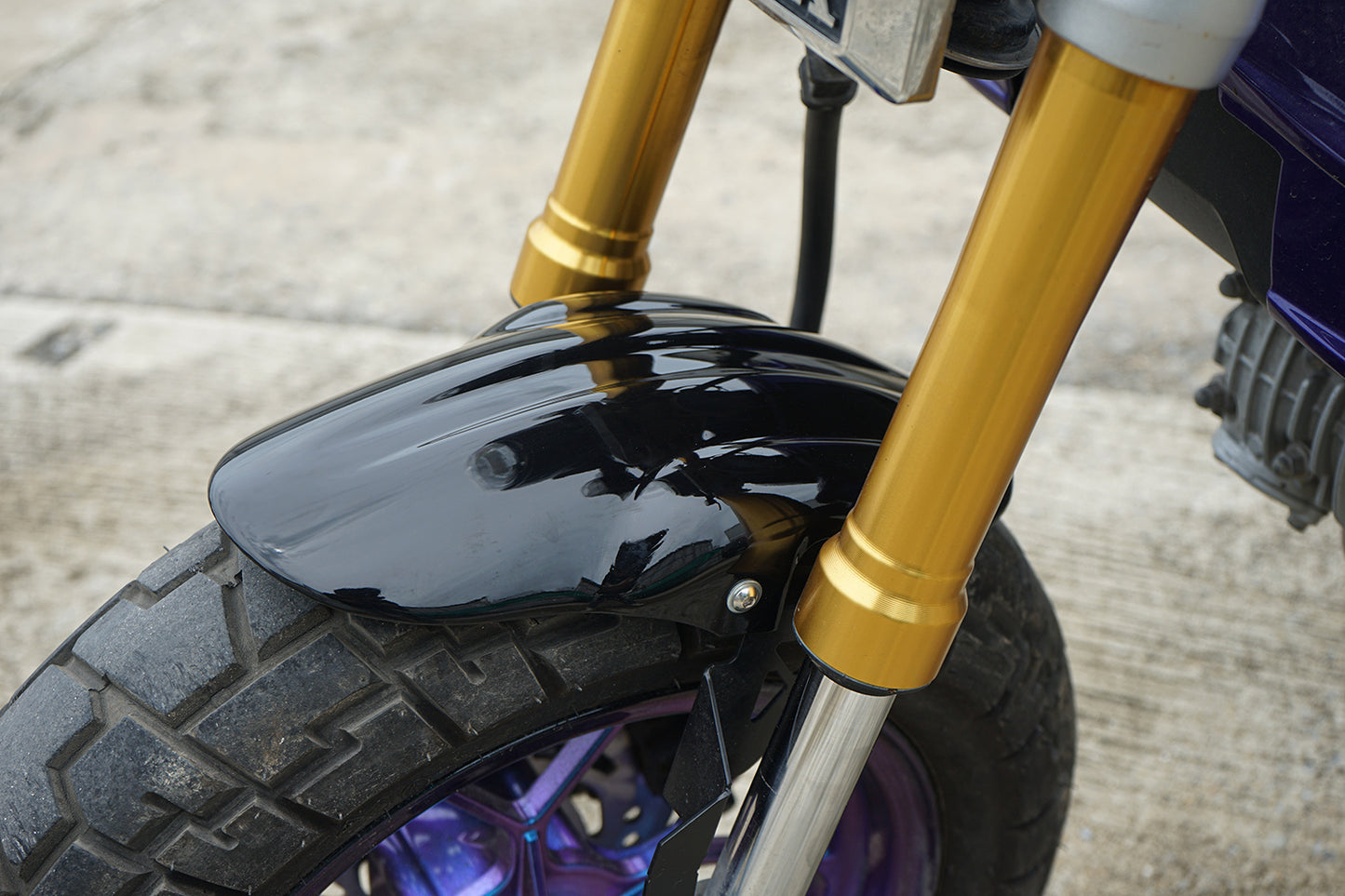 FRONT FENDERS MUDGUARD GLOSS BLACK FIT FOR HONDA GROM 125 2020 - 2025