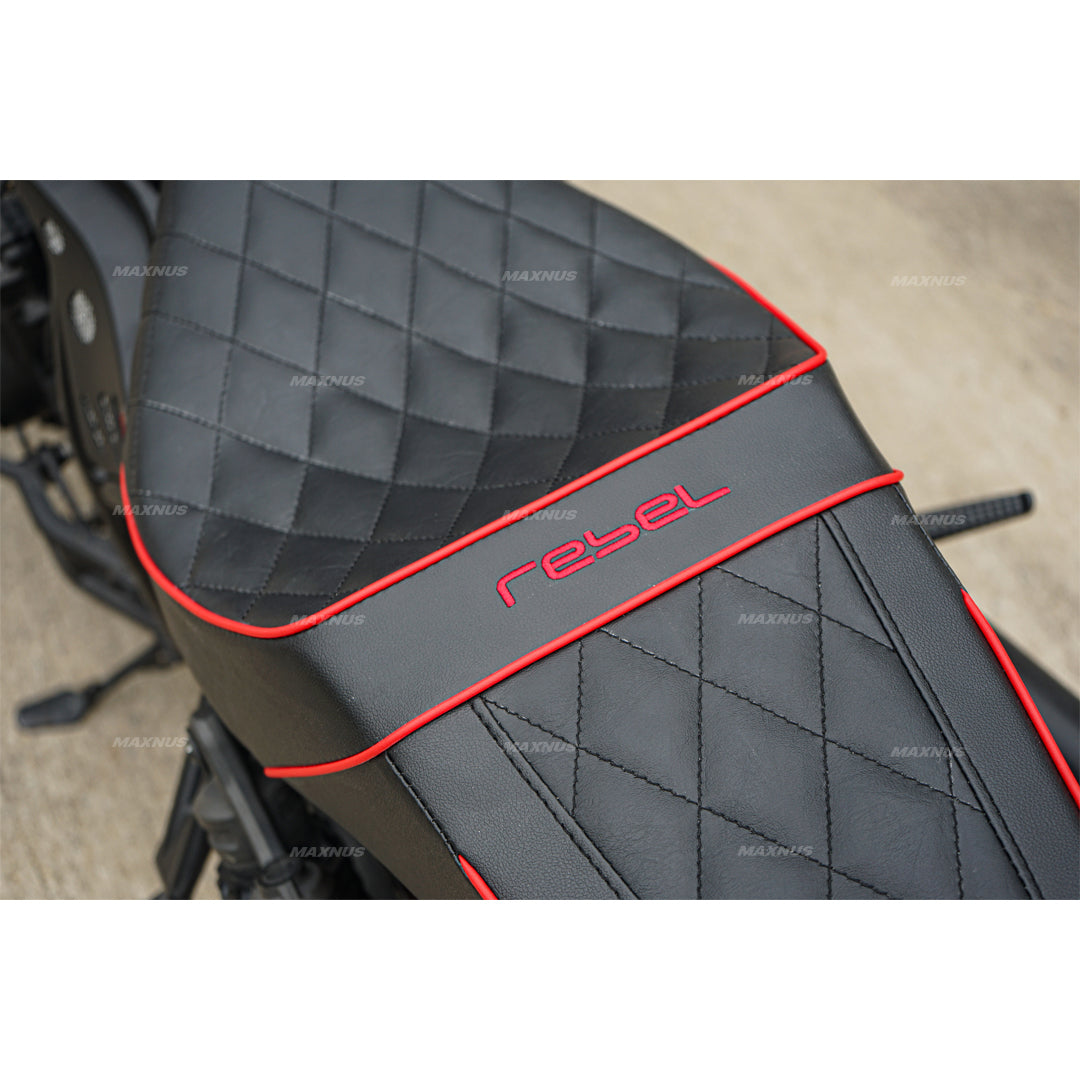 SEAT DOUBLE SADDLE DUAL DRIVER SEATS PAD CUSHION V.10 FOR HONDA REBEL CMX 1100 2021-2025