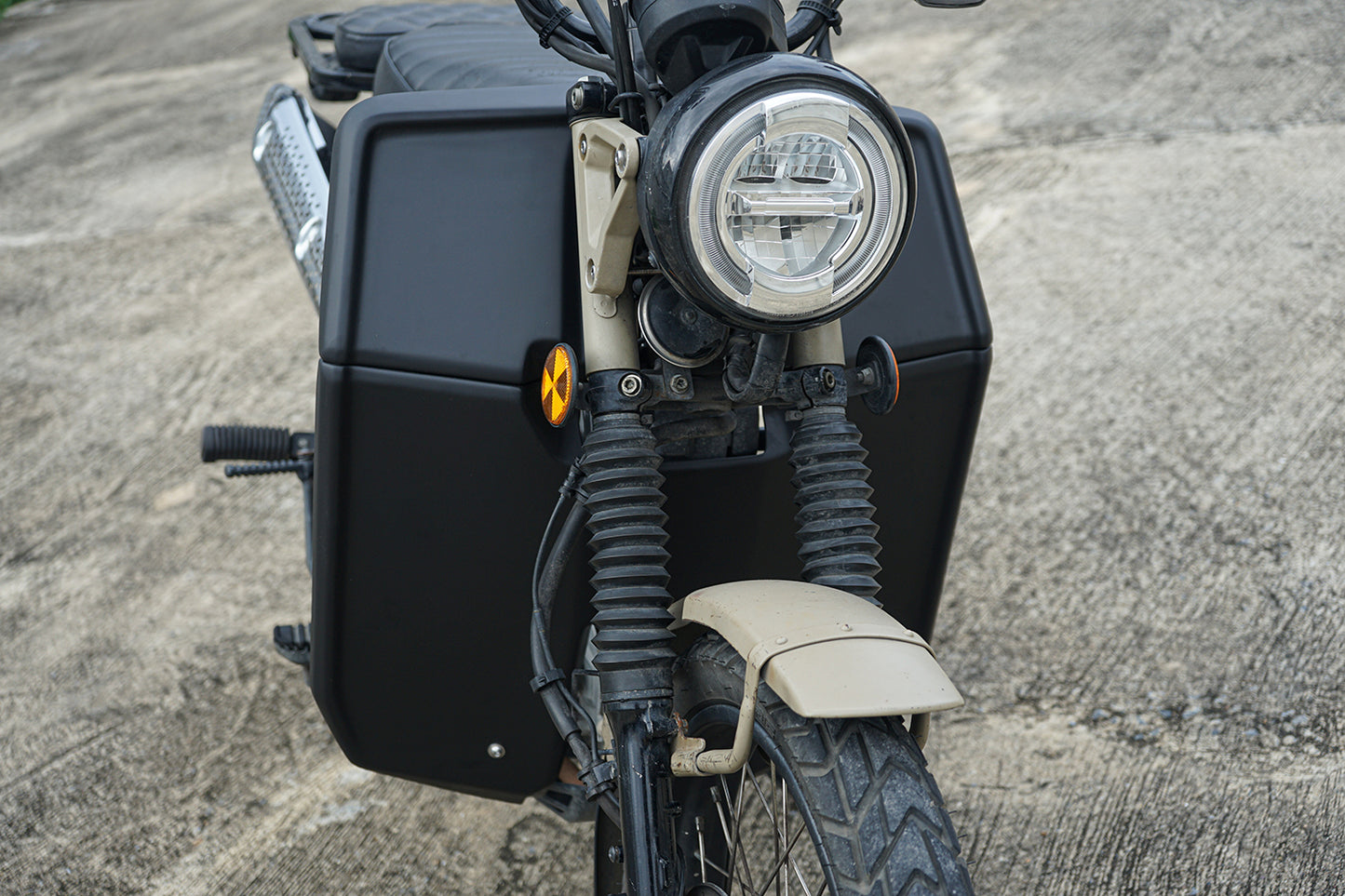 Honda CT125 Trail 125 Side Wind Guards (2020-2025) - ABS Plastic Matte Black