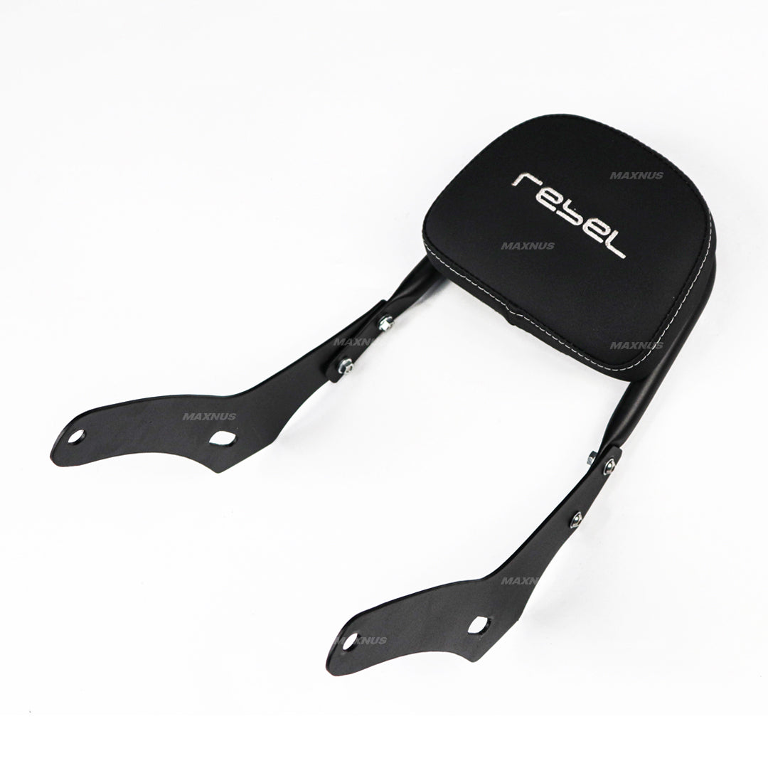 REAR BACKREST FOR PASSENGER STEEL BLACK SISSY BAR SEAT FOR HONDA REBEL CMX 300&500 2017-2025
