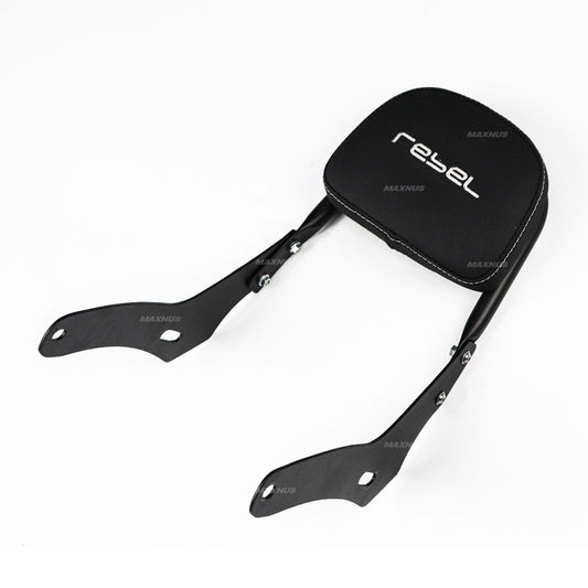 REAR BACKREST FOR PASSENGER STEEL BLACK SISSY BAR SEAT FOR HONDA REBEL CMX 300&500 2017-2025