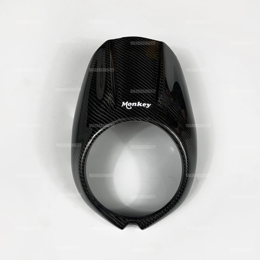 Carbon Headlight Cover Windscreen Windshield FIT FOR Honda Monkey Z125 2018-2025