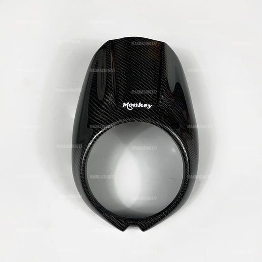 Carbon Headlight Cover Windscreen Windshield FIT FOR Honda Monkey Z125 2018-2025