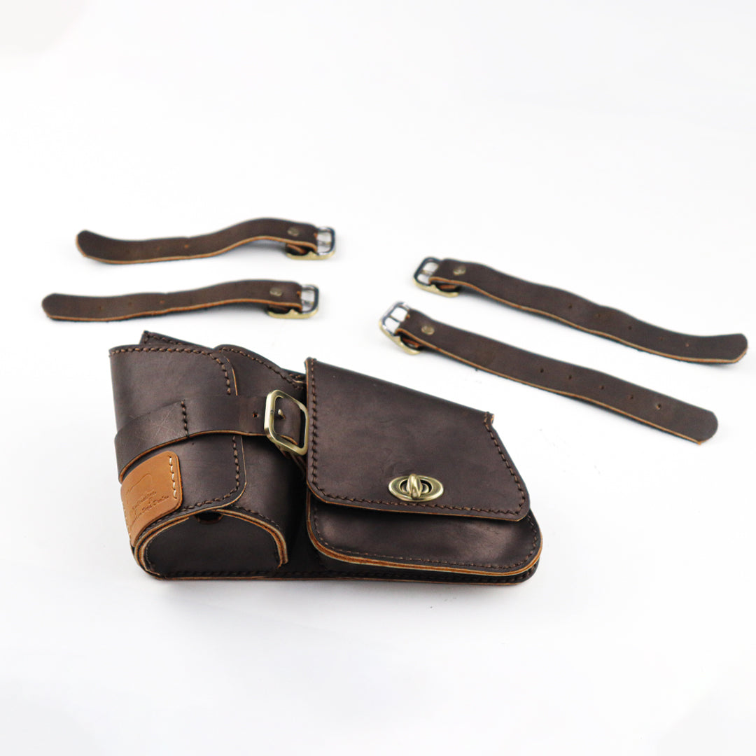 Multipurpose Leather Bag Brown FIT FOR Honda rebel cmx 300-500 2017-2025