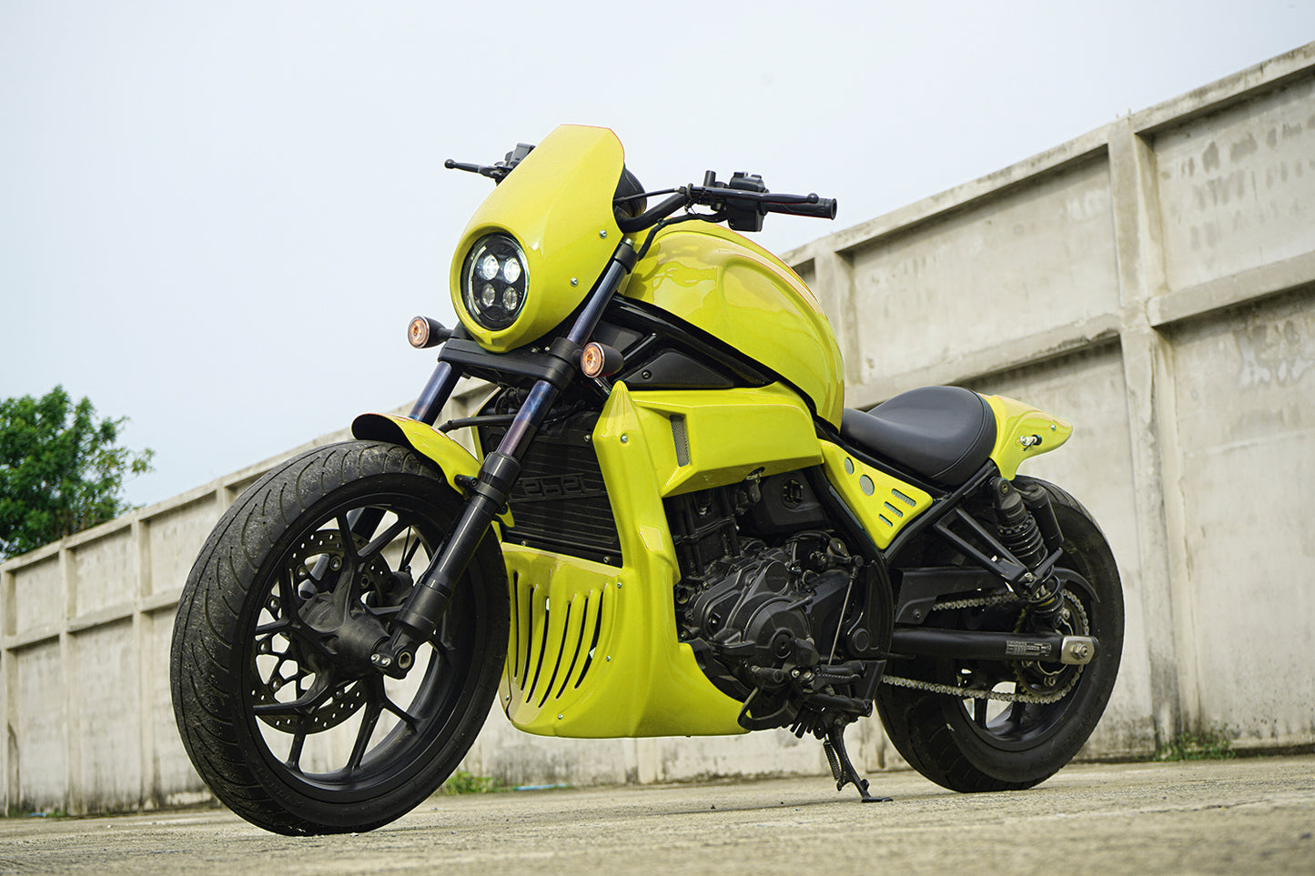 FULL SET OF 7 PIECES LEMON YELLOW FIT FOR HONDA REBEL CMX 1100 2020-2025