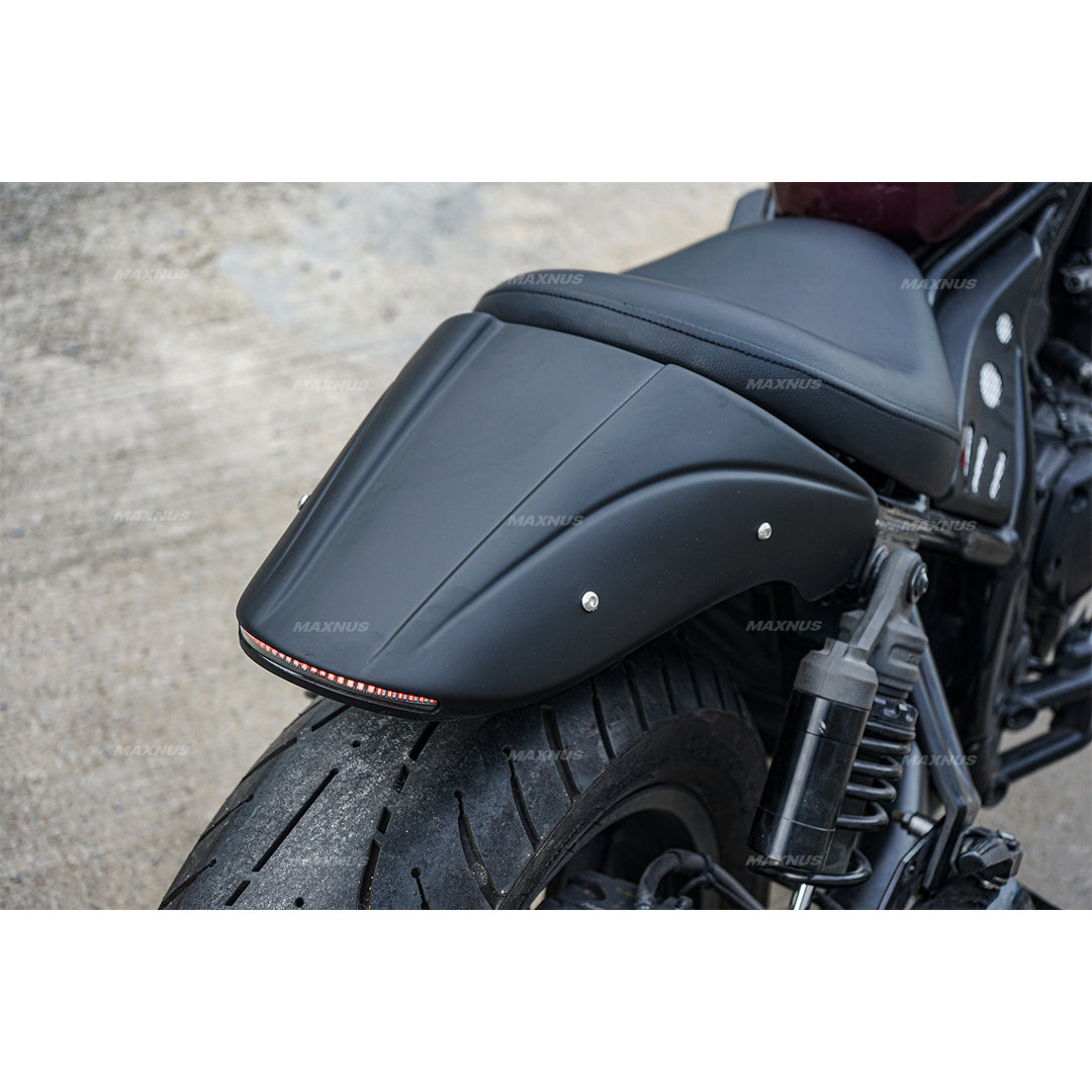 REAR FENDER FAIRING MUD GUARD LED BLACK FOR HONDA REBEL CMX 1100 2021-2025