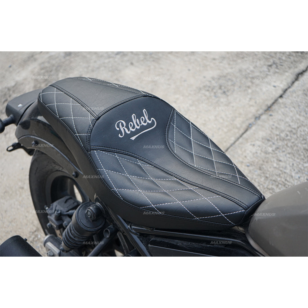 SEAT DOUBLE SADDLE DUAL DRIVER SEATS PAD CUSHION V.9 FOR HONDA REBEL CMX 300&500 2017-2025