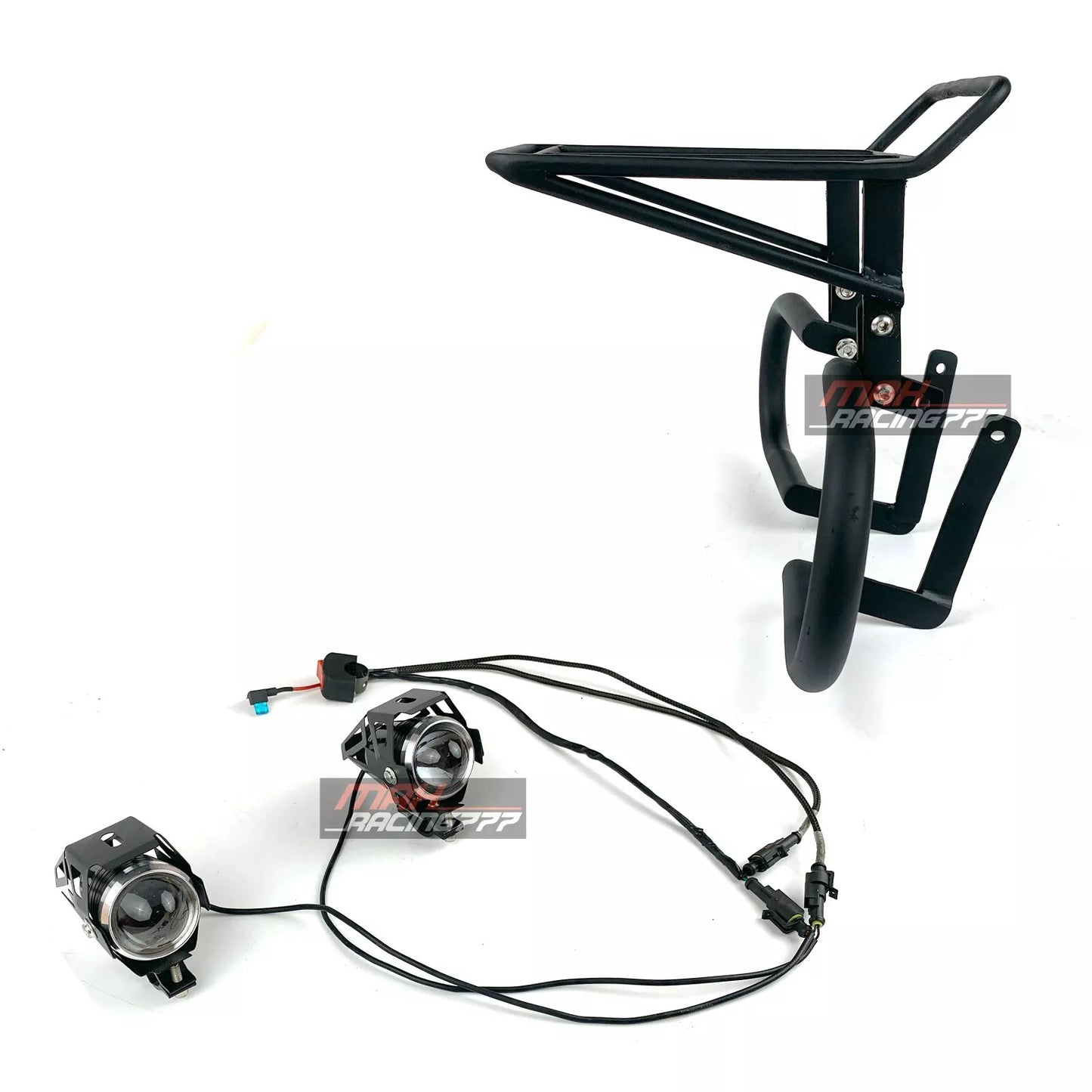 FRONT FENDER BASKET SPOTLIGHT FOXGUARD BLACK HONDA CT125 TRAIL 125 2020-2025