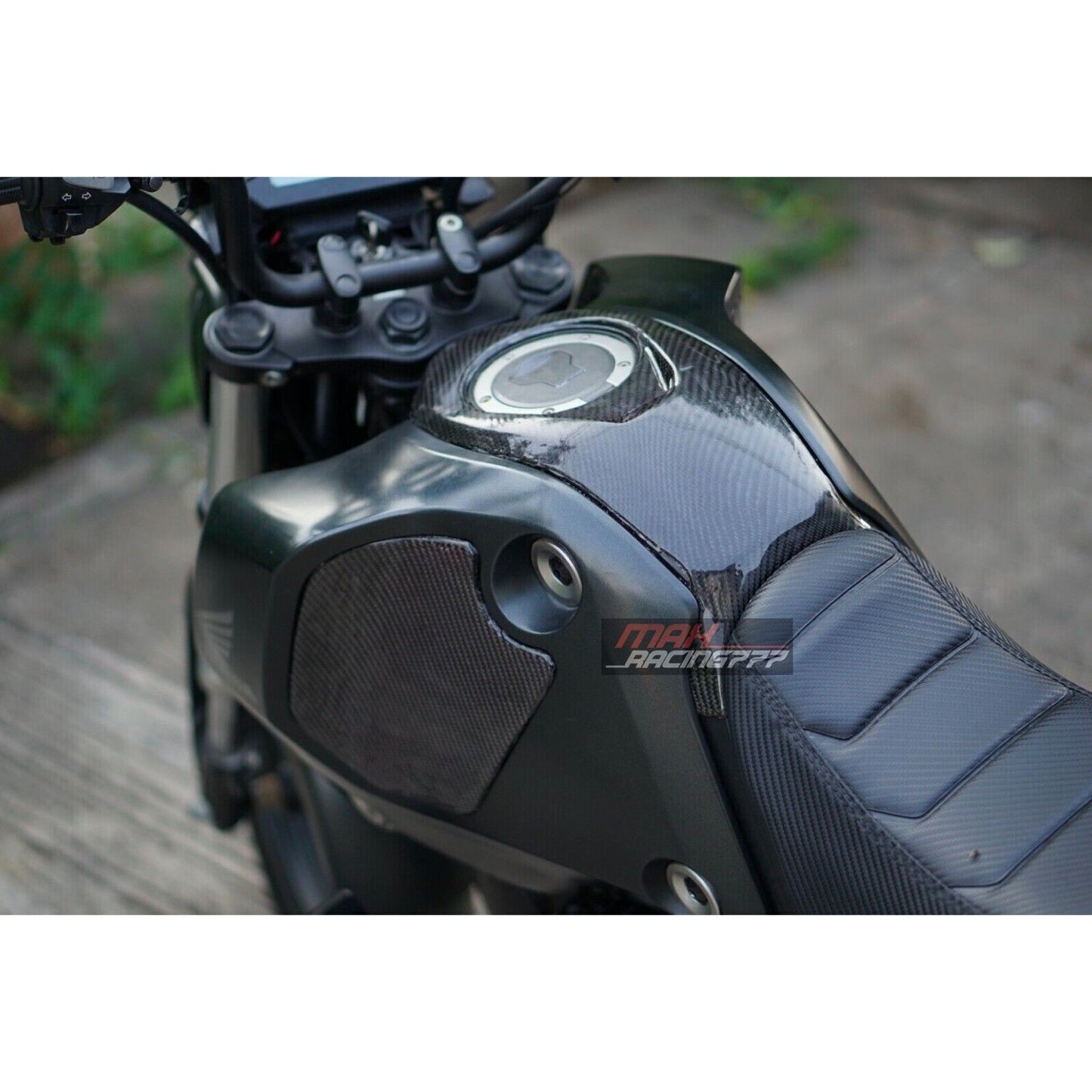 GAS TANK FUEL COVER SHROUD FAIRING  COWLING CARBON FIBER FOR HONDA NEW GROM 2021-2024