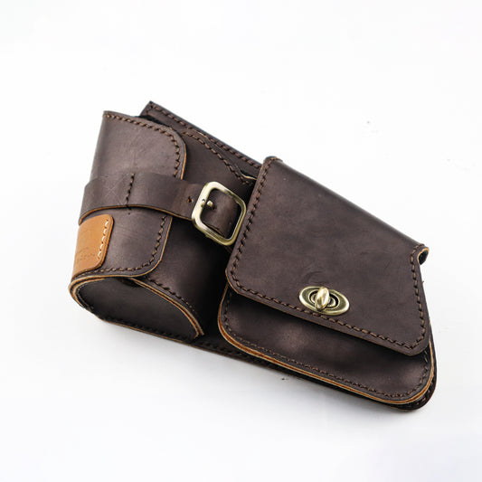 Multipurpose Leather Bag Brown FIT FOR Honda rebel cmx 300-500 2017-2025