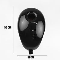 COVER FUEL OIL TANK  GLOSS BLACK V.7 FIT FOR HONDA SCL CL 300 500 2023-2025