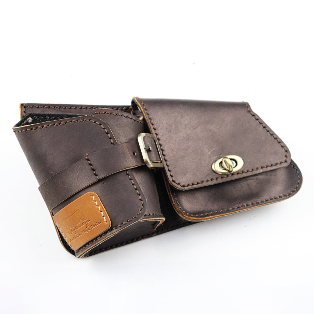 Multipurpose Leather Bag Brown FIT FOR Honda rebel cmx 300-500 2017-2025