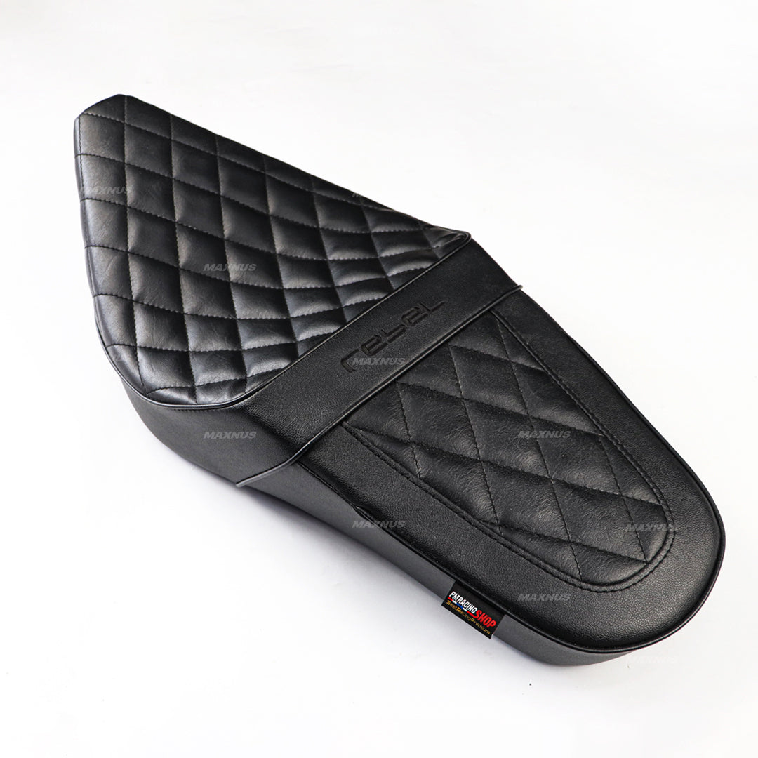 SEAT DOUBLE SADDLE DUAL DRIVER SEATS PAD CUSHION V.7 FOR HONDA REBEL CMX 300&500 2017-2025