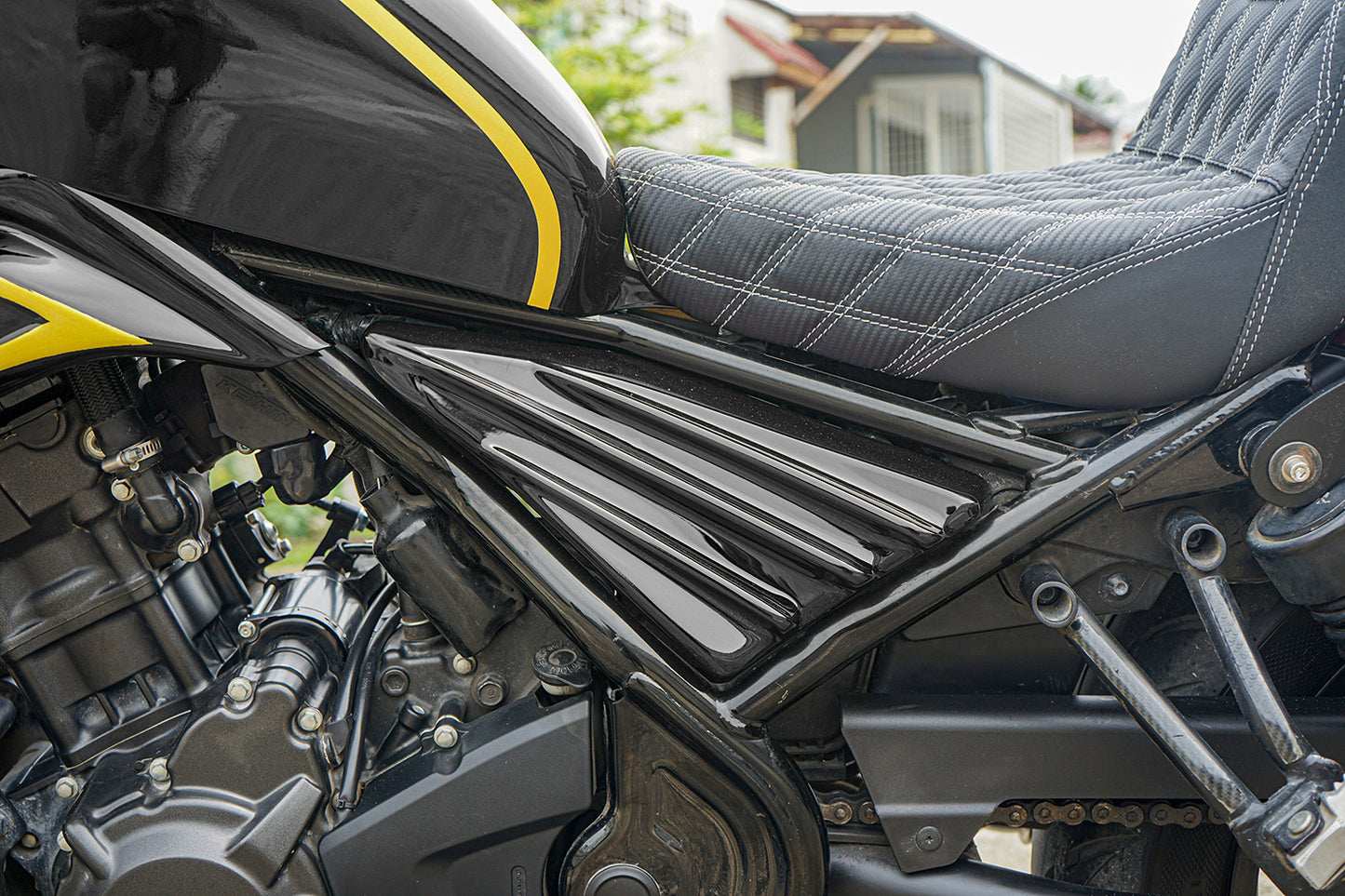 FULL SET OF 8 PIECES BLACK FIT FOR HONDA REBEL CMX 300 2017-2024