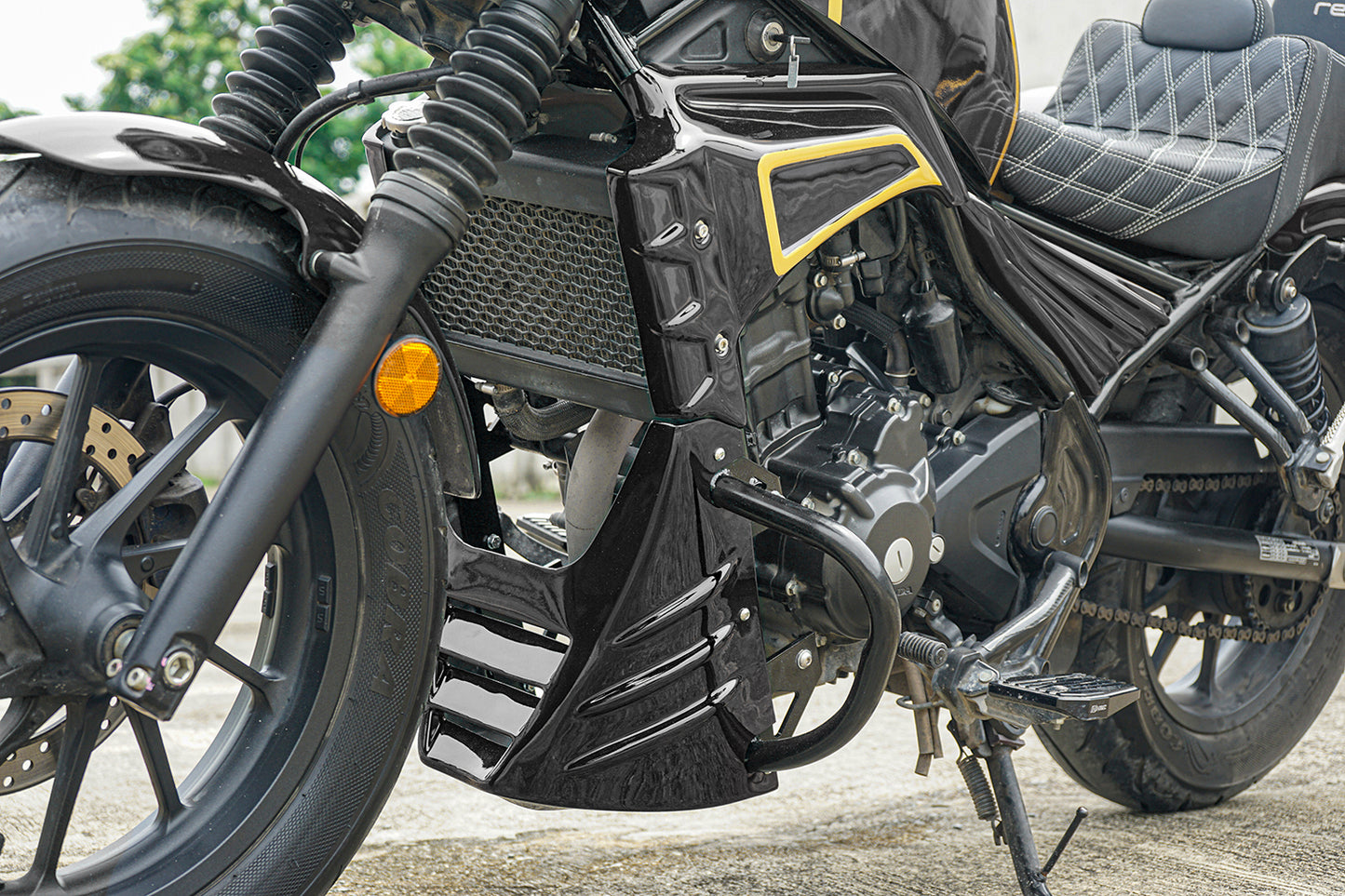 FULL SET OF 8 PIECES BLACK FIT FOR HONDA REBEL CMX 300 2017-2024