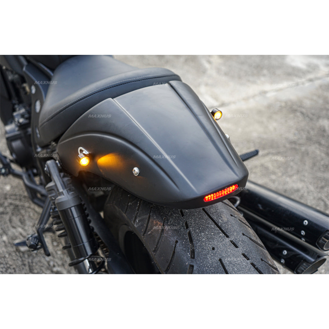 REAR FENDER FAIRING MUD GUARD LED BLACK FOR HONDA REBEL CMX 1100 2021-2025