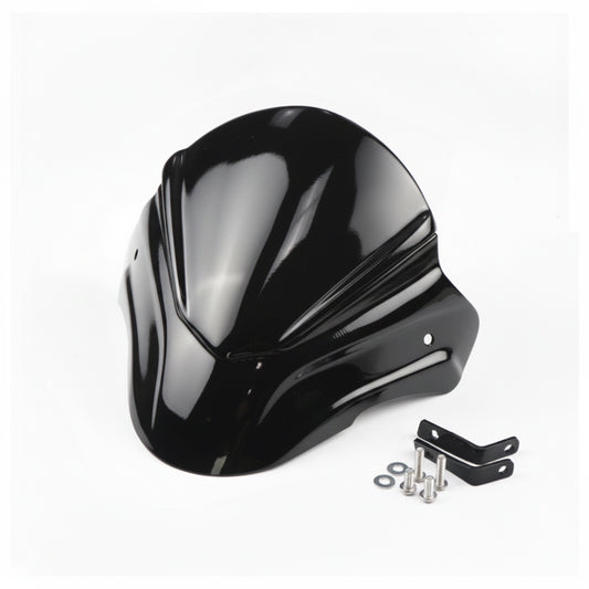FRONT WINDSHIELD WINDSCREEN V.1 GLOSS BLACK FOR HONDA GROM 125 2021-2024