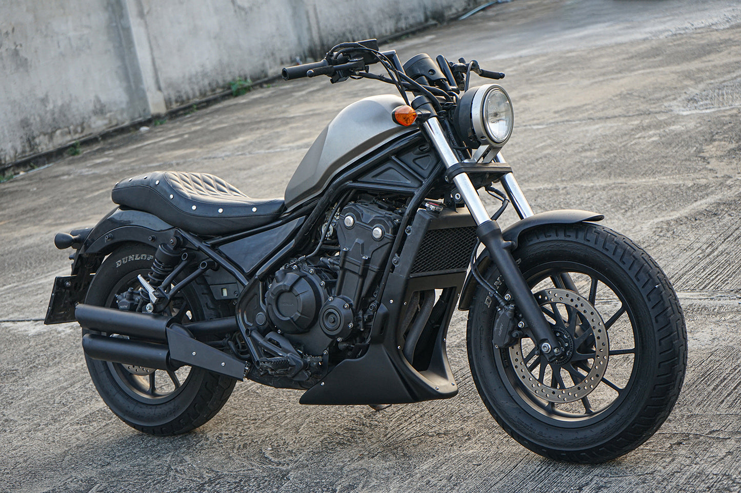 BLACK UNDER FAIRING COVER BELLY PAN ENGINE FOR HONDA REBEL CMX 500 2017-2025