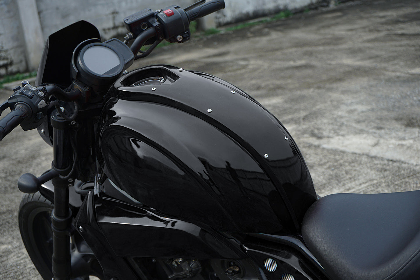 FULL SET OF 7 PIECES GLOSS BLACK FIT FOR HONDA REBEL CMX 1100 2020-2025