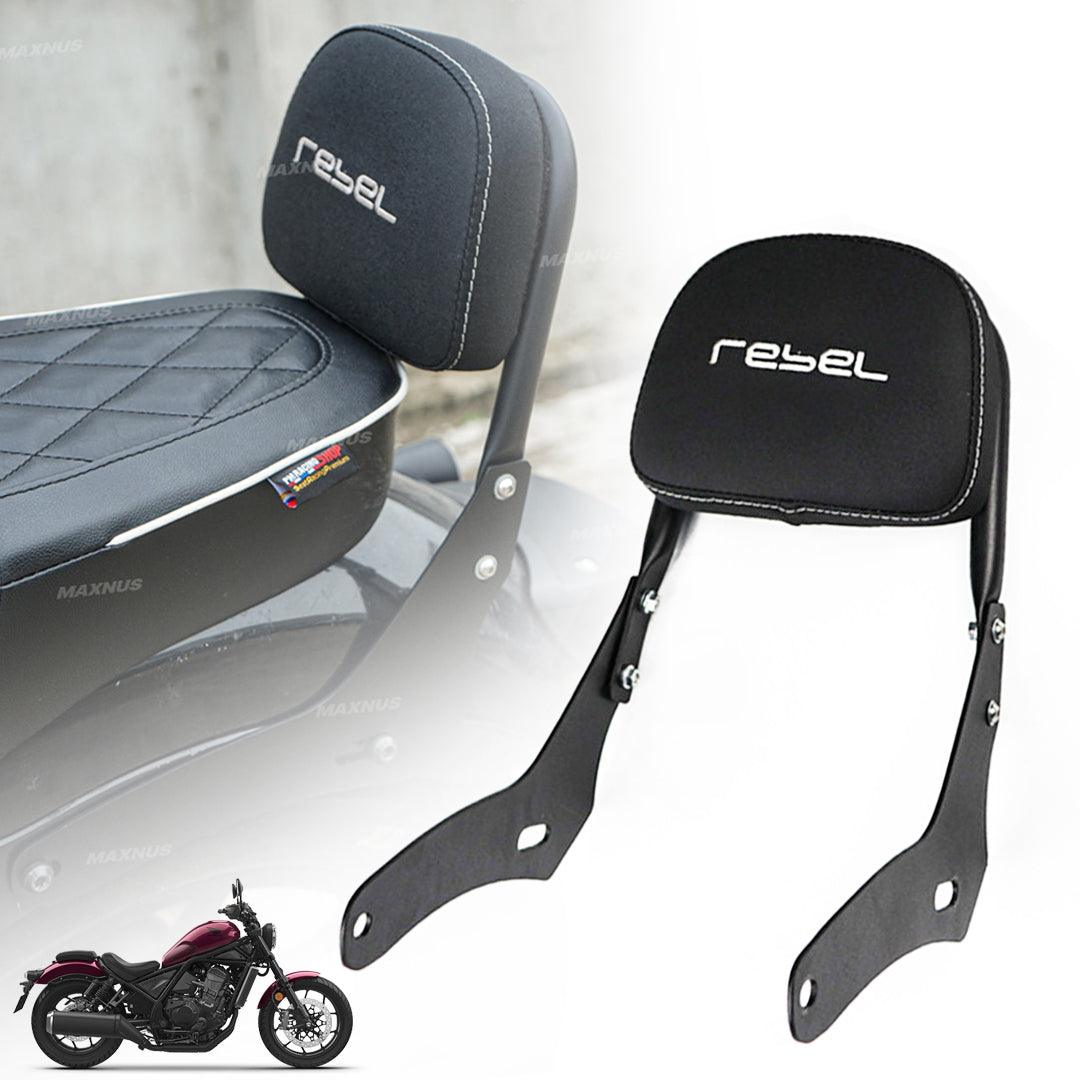REAR BACKREST FOR PASSENGER STEEL BLACK SISSY BAR SEAT FOR HONDA REBEL CMX 1100 2021-2025