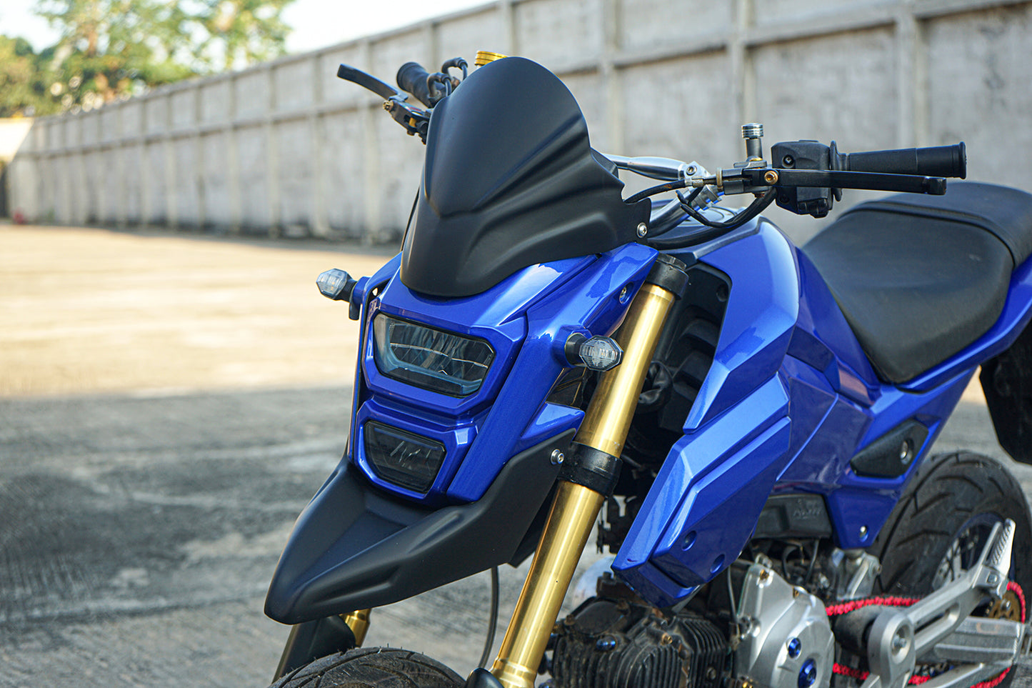 FRONT WINDSHIELD WINDSCREEN V.1 FOR HONDA GROM 125 MSX SF 2016 - 2020