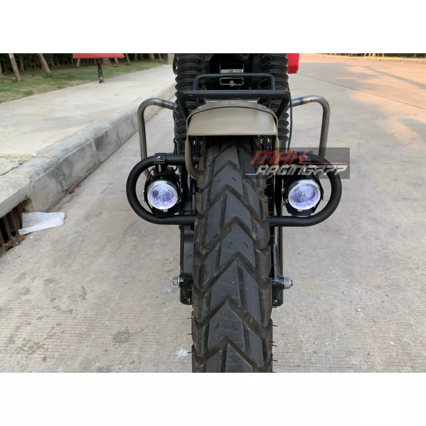 FRONT FENDER BASKET SPOTLIGHT FOXGUARD BLACK HONDA CT125 TRAIL 125 2020-2025