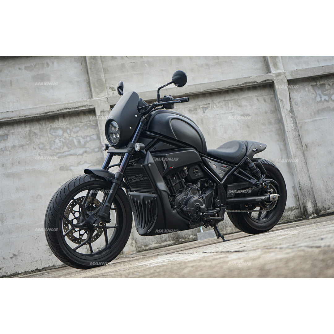 REAR FENDER FAIRING MUD GUARD LED BLACK FOR HONDA REBEL CMX 1100 2021-2025