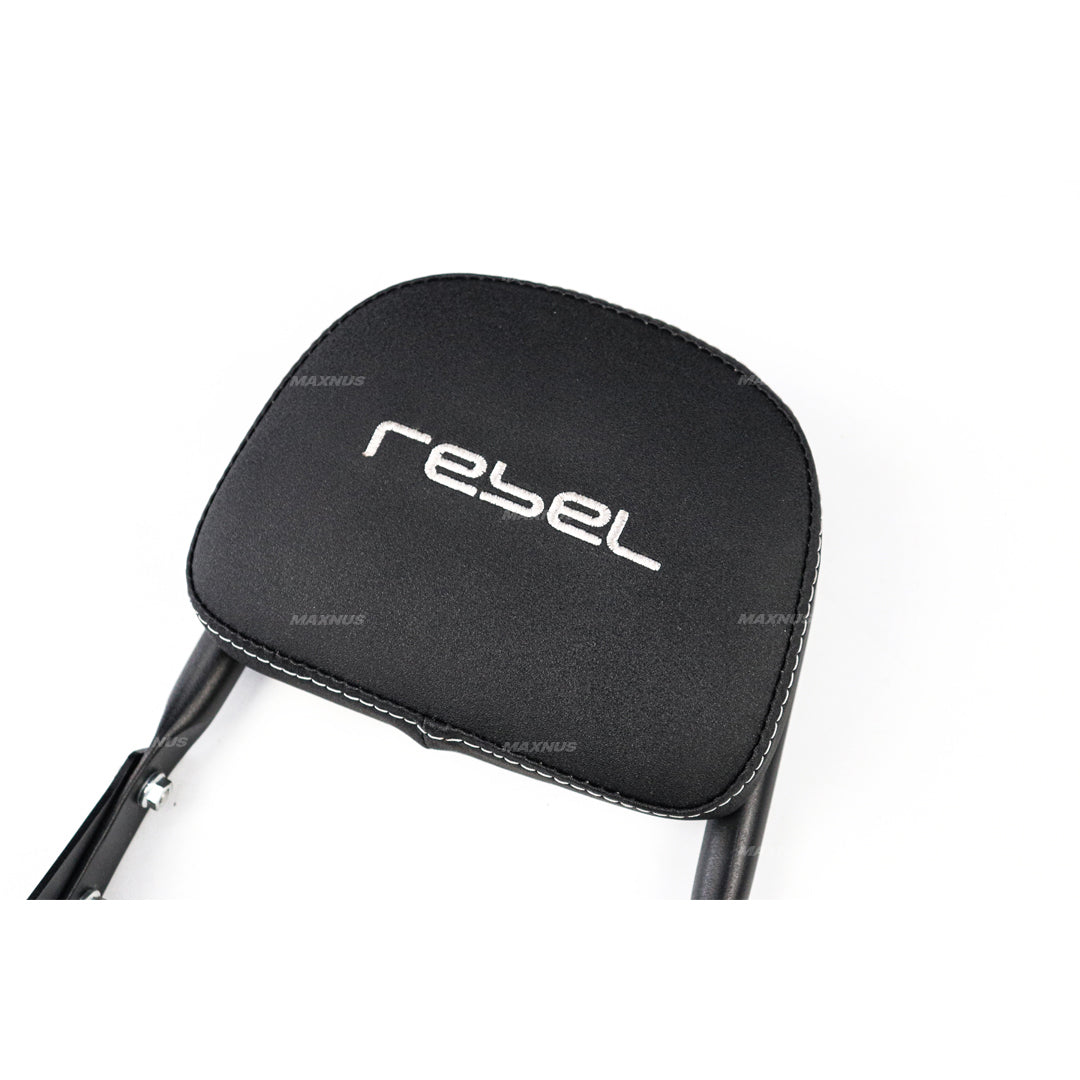 REAR BACKREST FOR PASSENGER STEEL BLACK SISSY BAR SEAT FOR HONDA REBEL CMX 1100 2021-2025