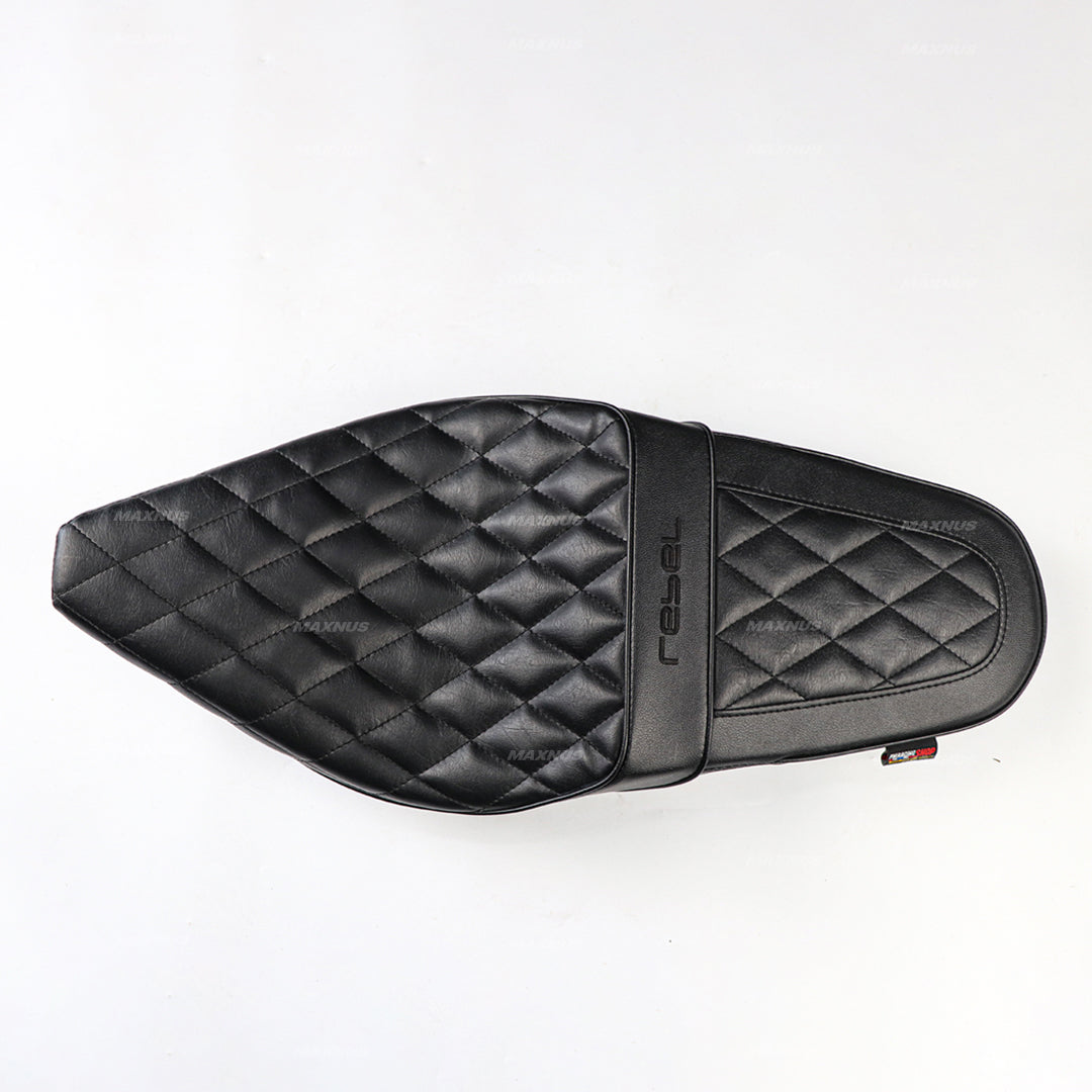 SEAT DOUBLE SADDLE DUAL DRIVER SEATS PAD CUSHION V.7 FOR HONDA REBEL CMX 300&500 2017-2025