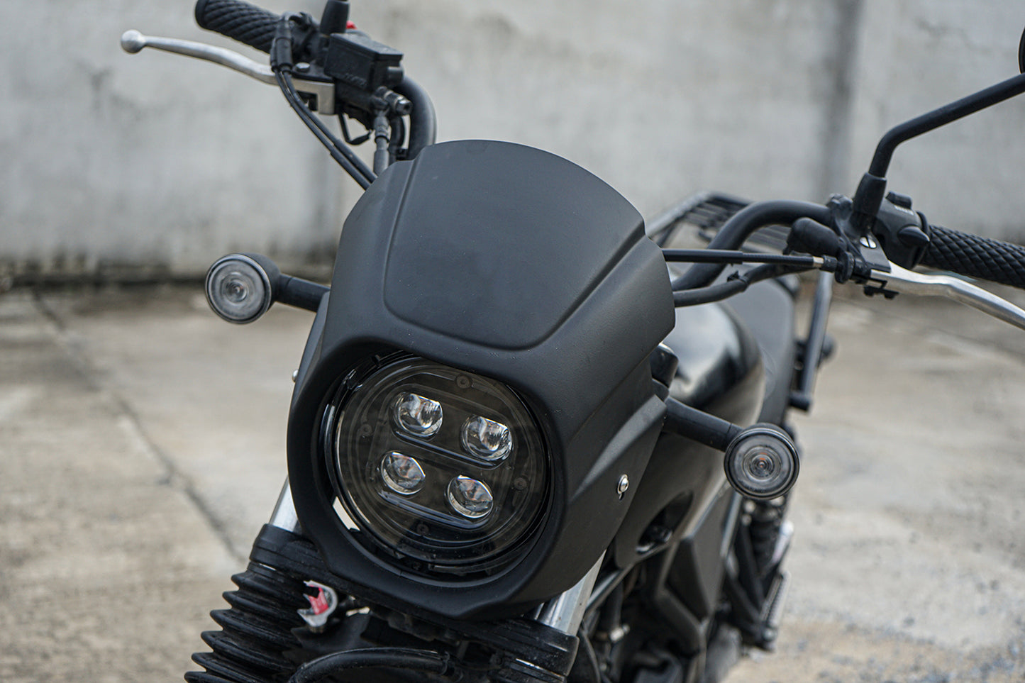 Black Front Windshield Headlight Cover for Honda CL SCL 300 (2023-2025)