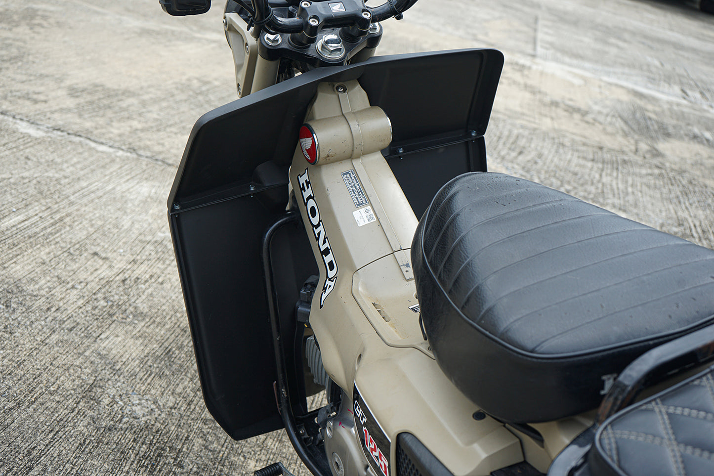 Honda CT125 Trail 125 Side Wind Guards (2020-2025) - ABS Plastic Matte Black