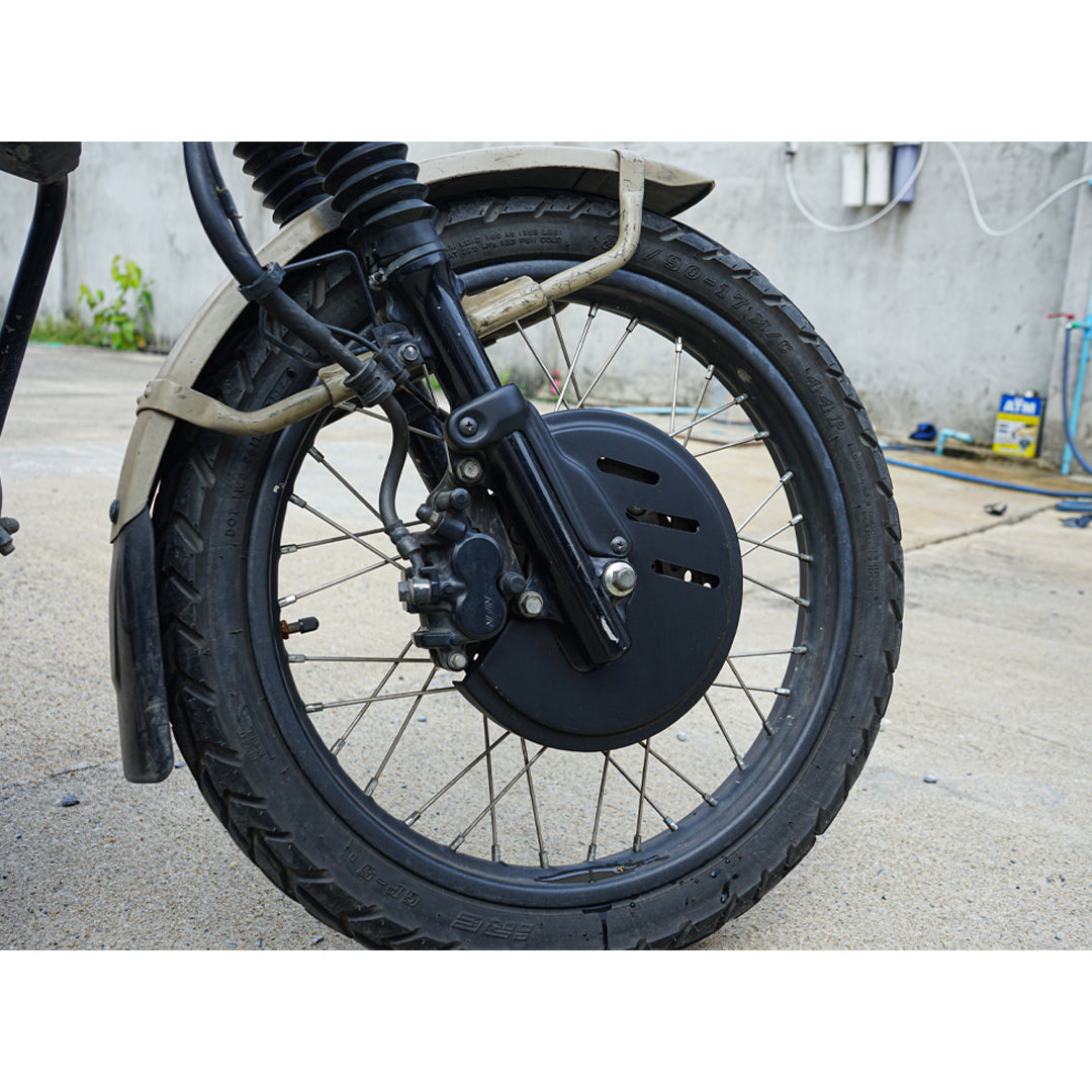 DISC BRAKE COVER PLASTIC ABS BLACK V.2 FOR HONDA TRAIL125 CT125 HUNTER CUB 2020-2025