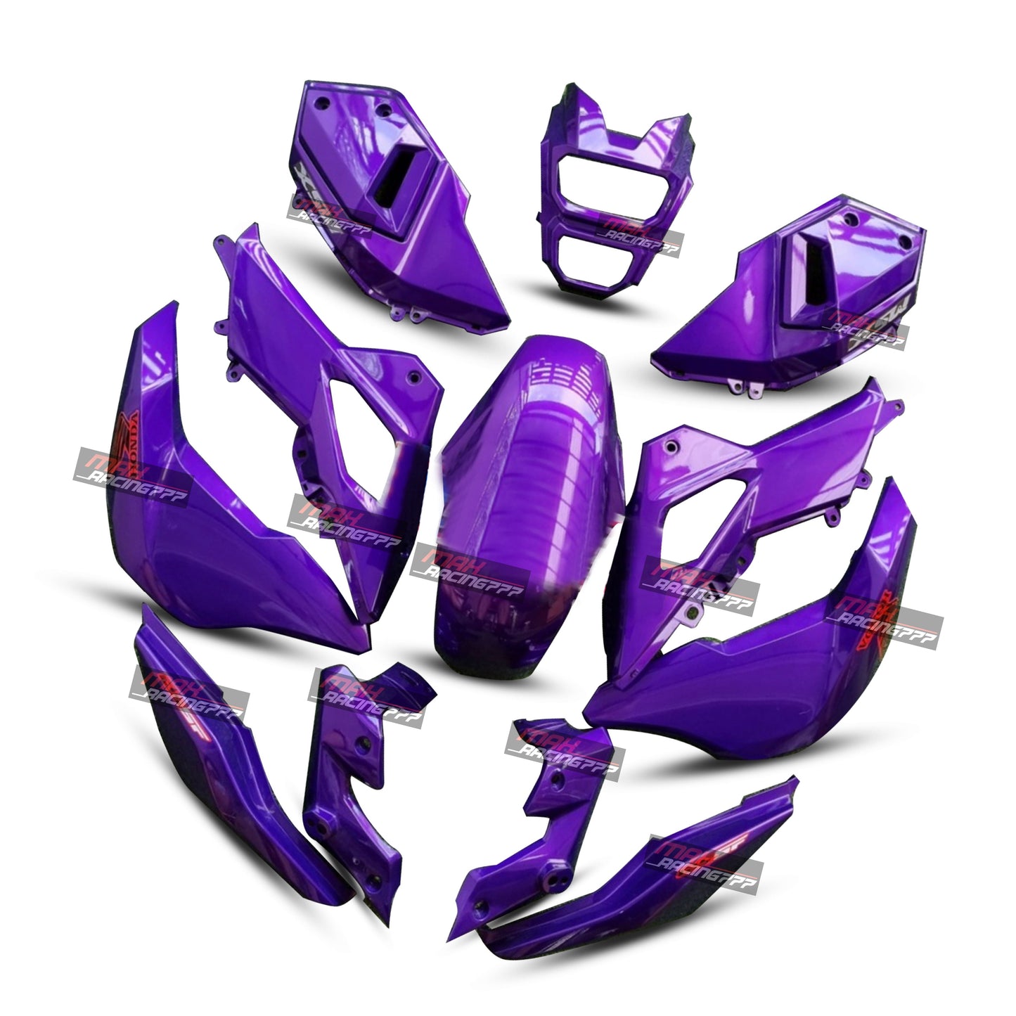 PURPLE FAIRING SET + DECALS FOR HONDA GROM MSX SF 125 2016-2020