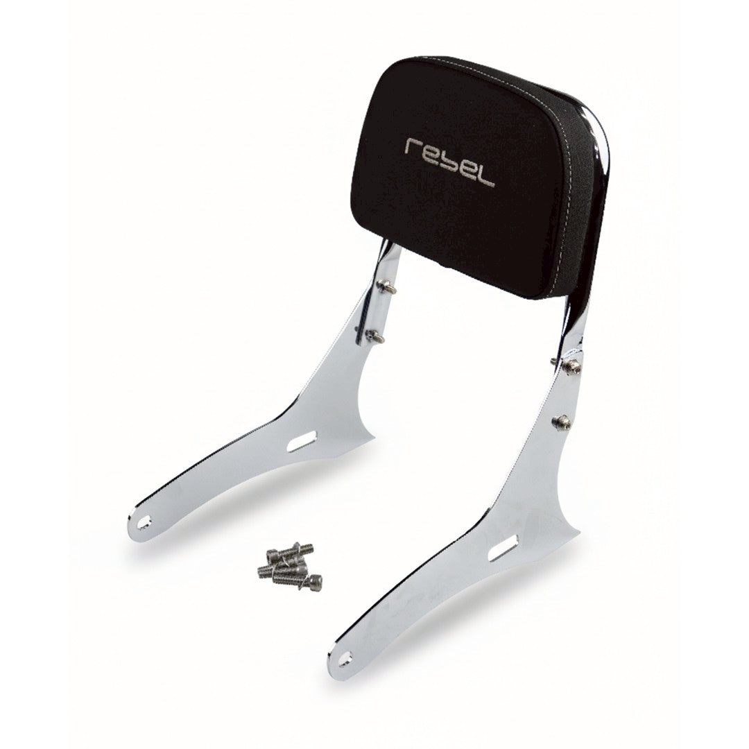 REAR BACKREST FOR PASSENGER STEEL CHROME SISSY BAR SEAT FOR HONDA REBEL CMX 300&500 2017-2025