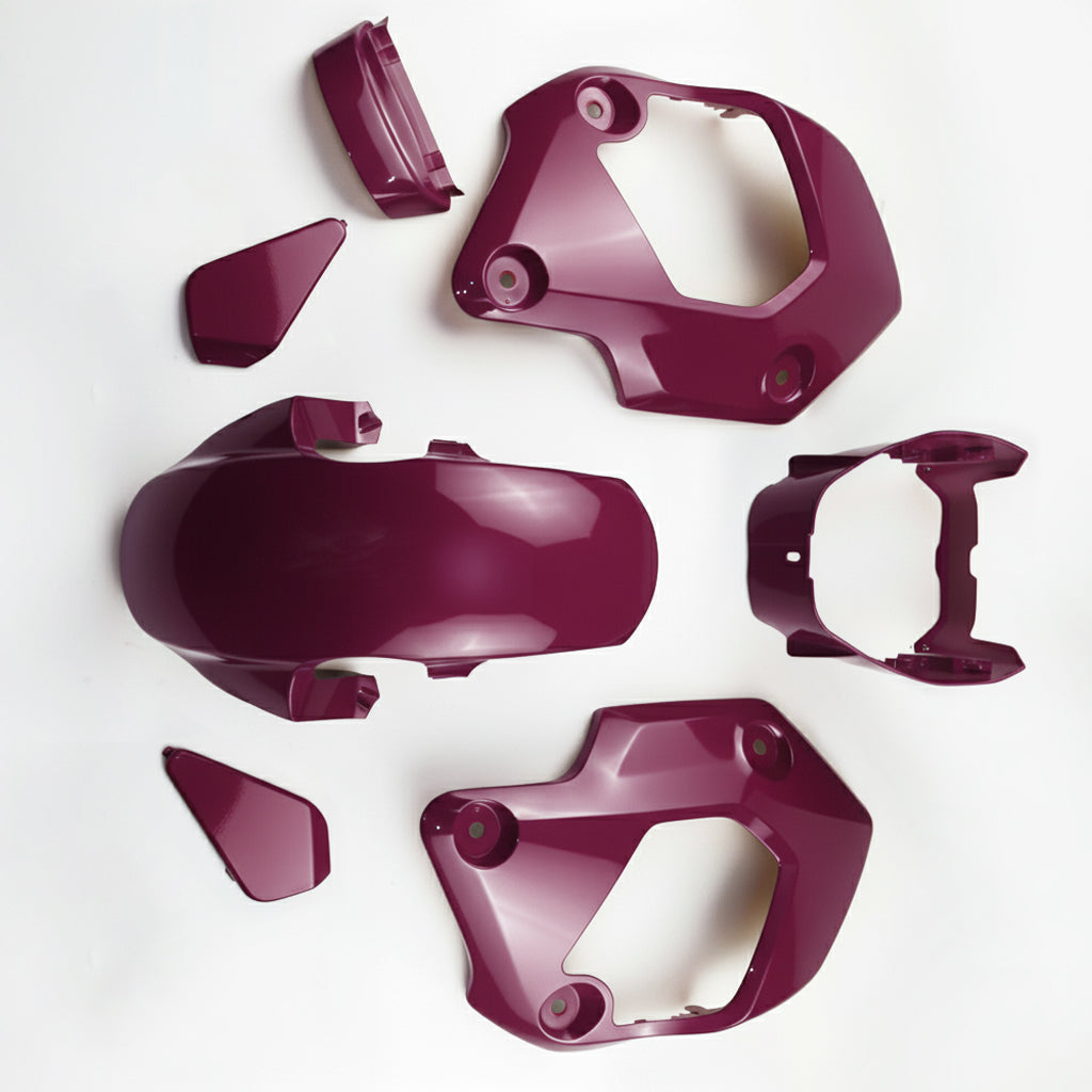 BORDEAUX RED PLASTIC PANEL FAIRING & UNDER FAIRING HONDA NEW GROM 125 2021-2024