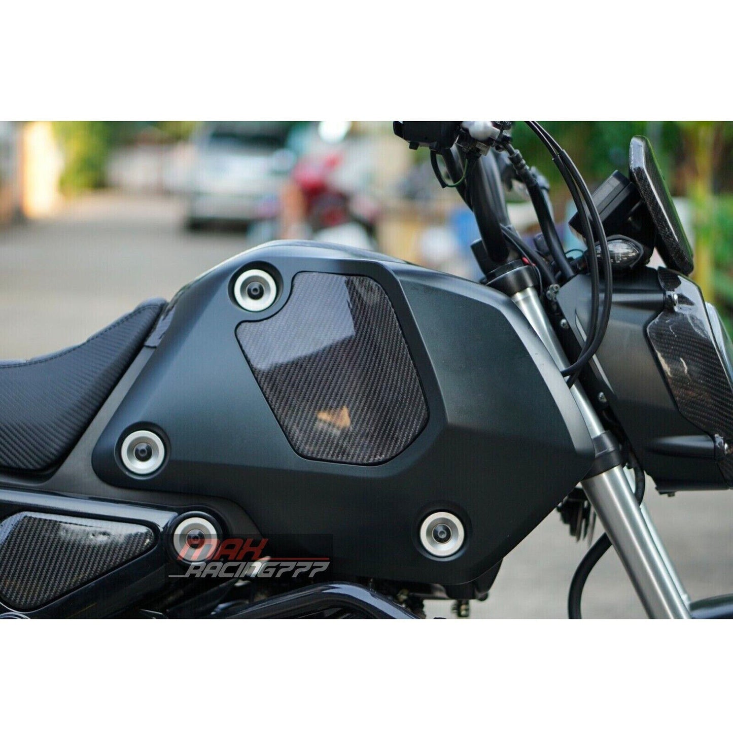 SET OF 6 PIECE FRAME BODY COVER SIDE UPPER PANEL CARBON FIBER FOR HONDA NEW GROM 2021-2024