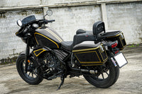 FULL SET OF 8 PIECES BLACK FIT FOR HONDA REBEL CMX 300 2017-2024