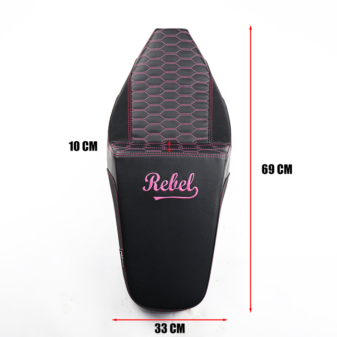 SEAT CUSHION BACKREST REPLACEMENT PINK THREAD FOR HONDA REBEL CMX 1100 2021-2025