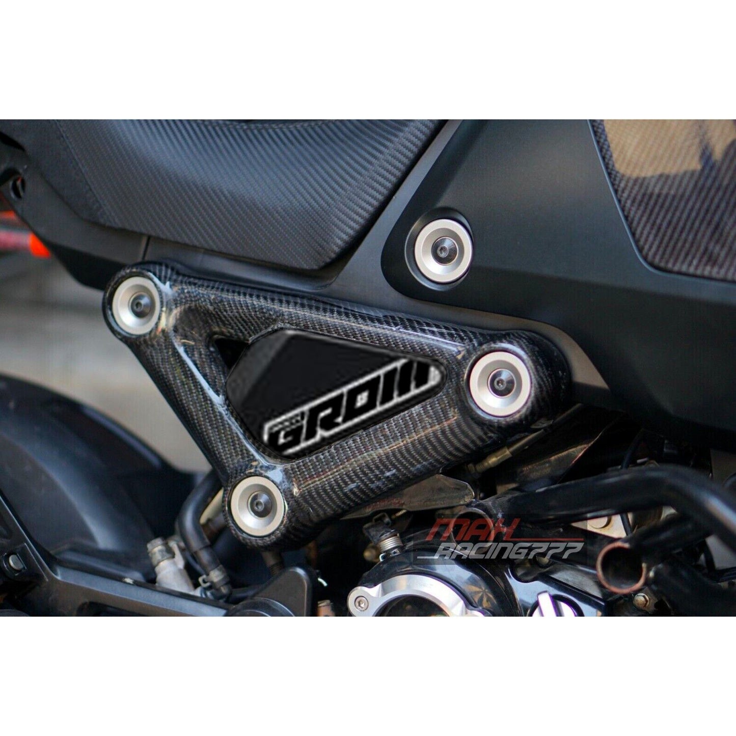 SET OF 6 PIECE FRAME BODY COVER SIDE UPPER PANEL CARBON FIBER FOR HONDA NEW GROM 2021-2024
