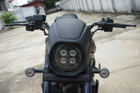 Black Front Windshield Headlight Cover for Honda Rebel 1100 CMX (2021-2025)